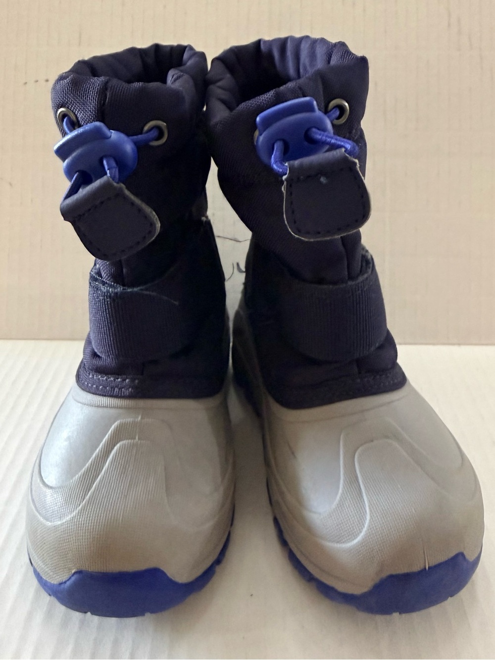 Thermolite Kids Blue & Gray Winter Snow Boots size 9